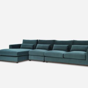 Alfie Extended Chaise Sectional Sofa Left Hand Facing Sbw